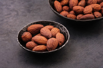 close-up nuts almonds