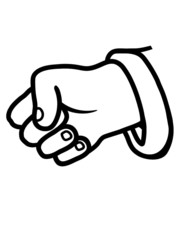 Clipart Hand Faust halten