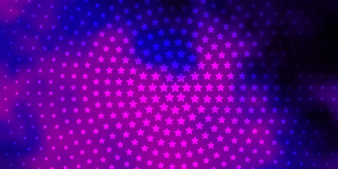 Light Purple vector texture with beautiful stars. Colorful illustration with abstract gradient stars. Pattern for wrapping gifts.