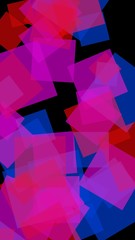 Obraz premium Multicolored translucent hexagons on dark background. Vertical image orientation. 3D illustration