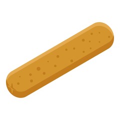 Banger sausage icon. Isometric of banger sausage vector icon for web design isolated on white background