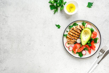 Healthy keto lunch
