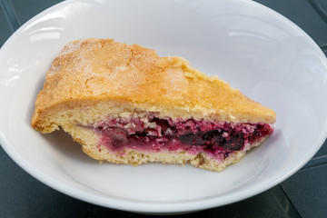 Red Berry Pie in a White Bowl