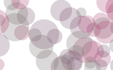 Multicolored translucent circles on a white background. Yellow tones. 3D illustration