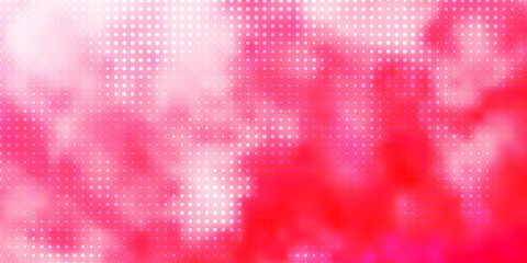 Light Pink vector background with bubbles. Illustration with set of shining colorful abstract spheres. Pattern for booklets, leaflets.