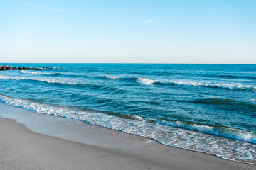 Ocean natural beach outdoors background.