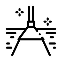 carpet cleaning mop icon vector. carpet cleaning mop sign. isolated contour symbol illustration