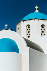 Santorini, Greece, churches