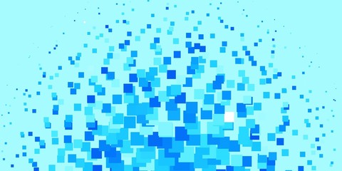 Light BLUE vector template in rectangles. Abstract gradient illustration with rectangles. Pattern for websites, landing pages.