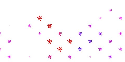 Light Blue, Red vector backdrop with virus symbols.