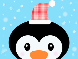 Fototapeta premium Christmas Penguin