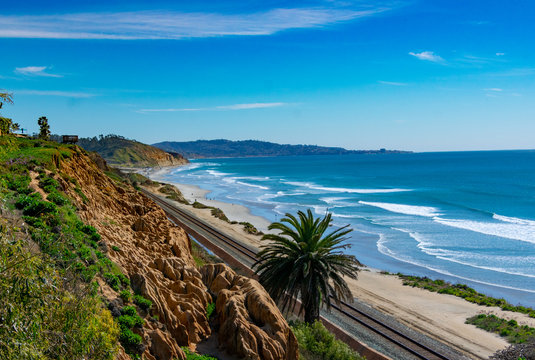 Del Mar Bluffs in California Overlooking Pacific Ocean
