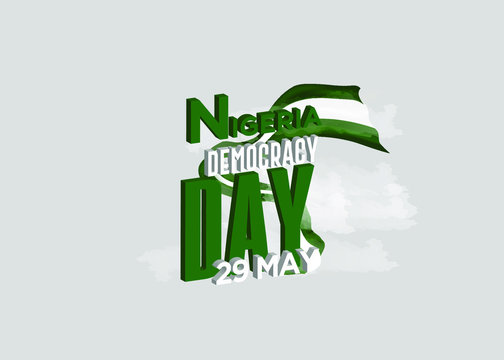 Nigeria Democracy Day Vector Template Design