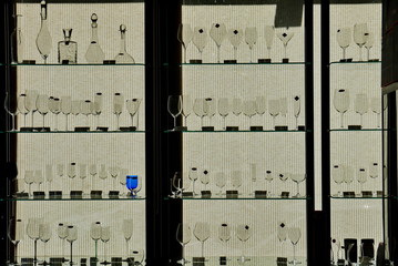 стекло, посуда, витрина, 