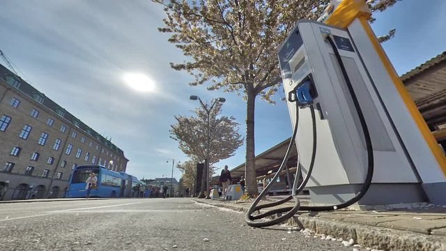 Electric Car Charging Station in Gothenburg