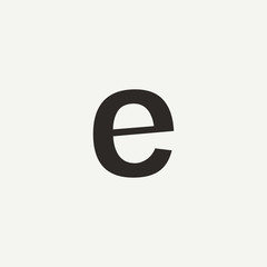 E monogram. Abstract letter E logo design. Filled creative symbol. Logo branding. Universal vector icon - Vector
