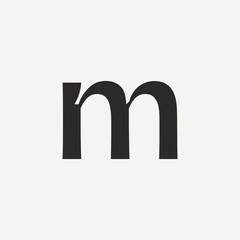 M monogram. Abstract letter M logo design. Filled creative symbol. Logo branding. Universal vector icon - Vector