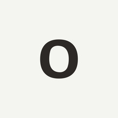 O monogram. Abstract letter O logo design. Filled creative symbol. Logo branding. Universal vector icon - Vector