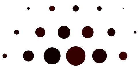 Light Red vector backdrop with dots. Modern abstract illustration with colorful circle shapes. Design for posters, banners.