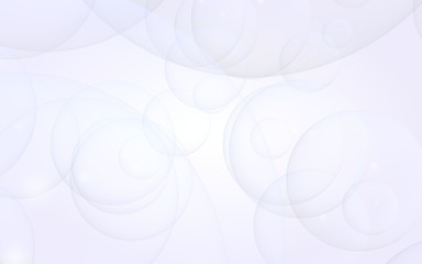 Fototapeta premium Abstract white background. Backdrop with light transparent bubbles. 3D illustration