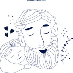 vector  illustration of Happy Father's Day holiday