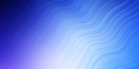 Light Pink, Blue vector background with curves. Brand new colorful illustration with bent lines. Pattern for commercials, ads.