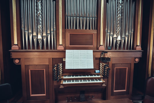 Organ is a church musical instrument.