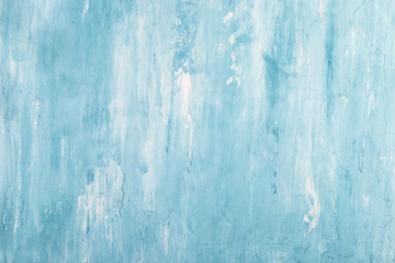 Fototapeta na wymiar Blue concrete background, wall with texture, preparation for design. Copy space.