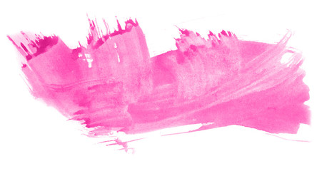 Abstract watercolor background hand-drawn on paper. Volumetric smoke elements. Pink color. For design, web, card, text, decoration, surfaces.
