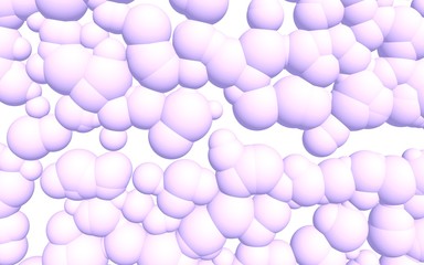 3d rendering picture of pink balls. Abstract wallpaper and background. 3D illustration