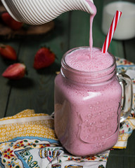 Batido de fresa