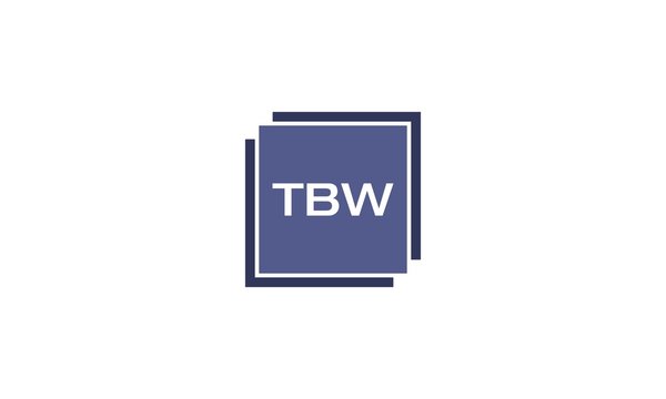 T, B, W, Tbw, S, Square, B, Blue, Logo, Icon, Sign