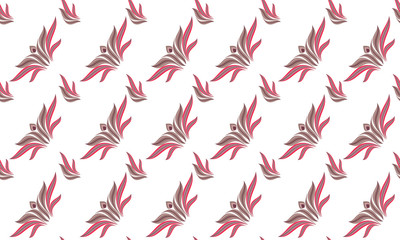 Fototapeta na wymiar Floral pattern on a white background, in gentle light colors. Seamless texture.Vector illustration for wallpaper, textile, packaging, fabric.