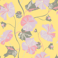 Plakat floral seamless pattern