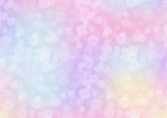 pastel bokeh effect background. illustration vector.