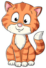 Niedliche Katze - Vektor-Illustration
