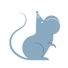 Happy Chinese new year design. 2020 Rat zodiac. Cute decorated mouses collection. Japanese, Korean, Vietnamese new year. Vector illustration and banner concept