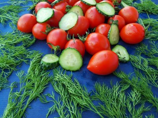 fresh vegetables on the table