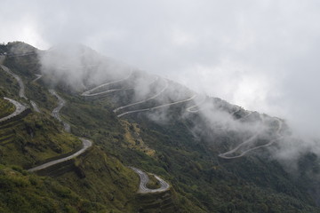 zigzag road in east sikkim