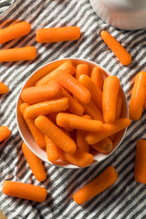 Raw Organic  Baby Carrots