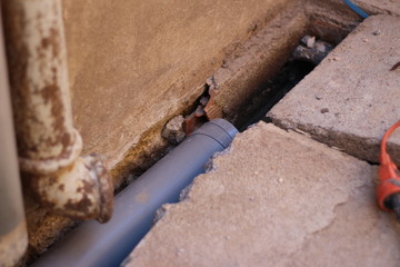 travaux de voirie et de plomberie