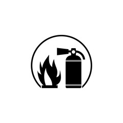 Fire extinguisher icon. Fire protection symbol sign isolated on white background