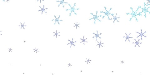 Light Blue, Green vector background with bent lines.
