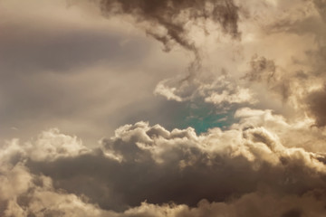 Grey storm clouds