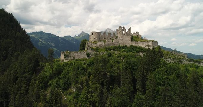The famous Ehrenberg Castle in Tyrol, Austria