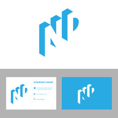 Elegant Letter Nd Logo design Concept