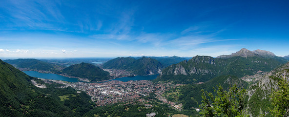 Landscape of Lecco From Piani d'Erna