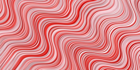Light Red vector background with curves. Abstract gradient illustration with wry lines. Template for your UI design.