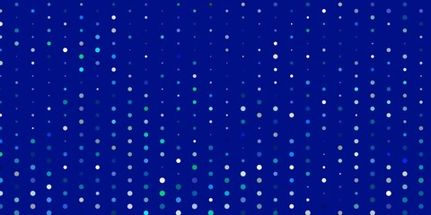 Light blue, green vector background with bubbles.