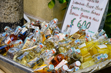 Traditional italian liquor shop